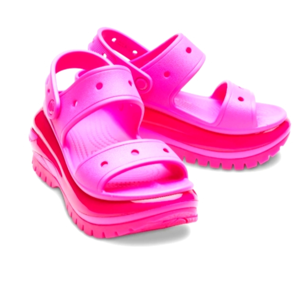 Pink Crocs Classic Mega Crush Sandal